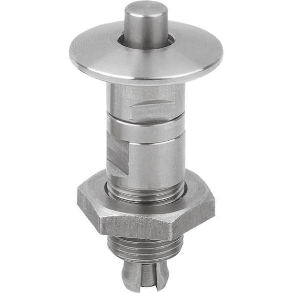 Locking Pin, D=6, 5, T1=3, Stainless Steel Bright, Comp:Stainless Steel Bright
